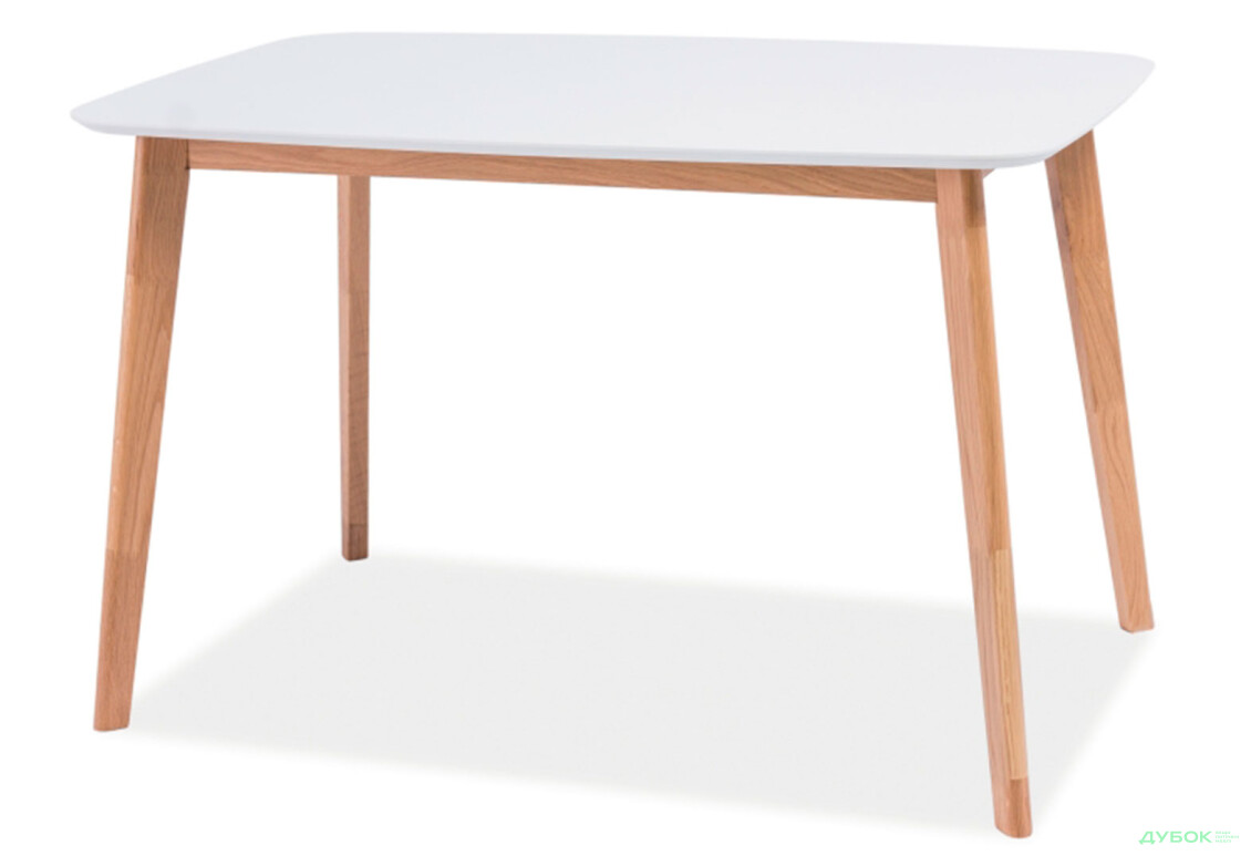 Стол столовый Креденс Фениче Mosso I / Моссо I нераскладной 120x75 см, белый / дуб
