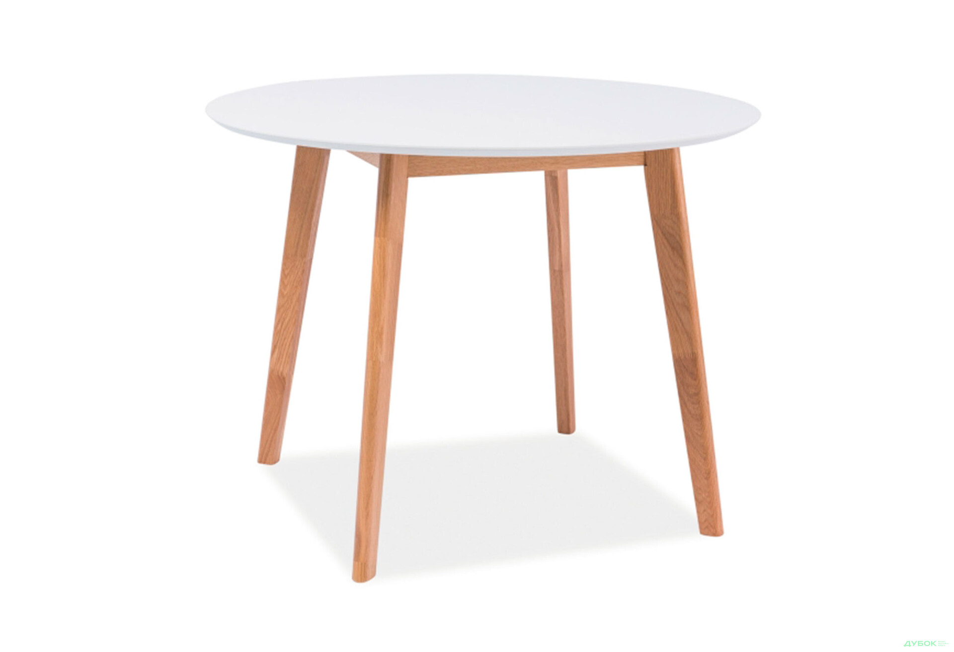 Изображение 3 - Стол Креденс Фениче Mosso II / Моссо II круглый нераскладной 100 см, белый / дуб