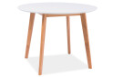 Изображение 3 - Стол Креденс Фениче Mosso II / Моссо II круглый нераскладной 100 см, белый / дуб