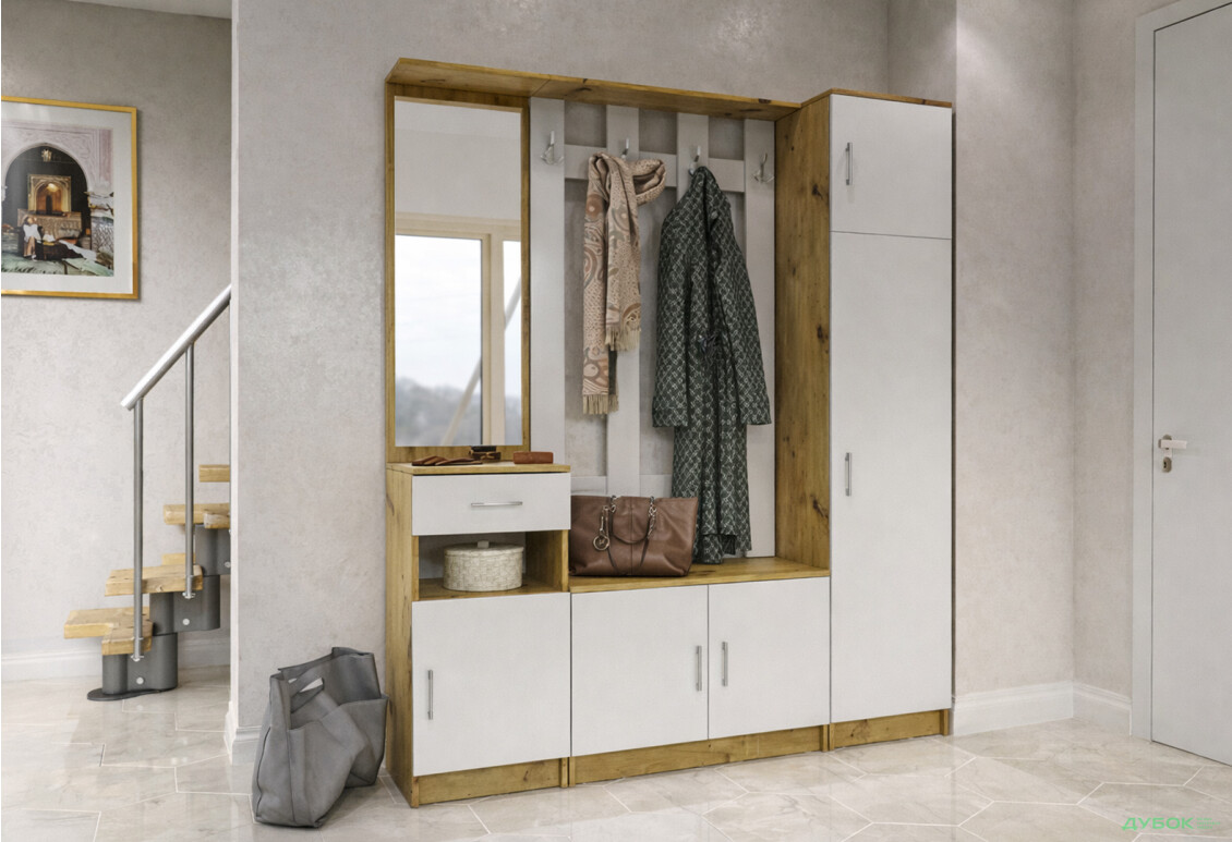 Зображення 2 - Вішалка Стефані 80 Дуб артизан / Німфея альба Garant