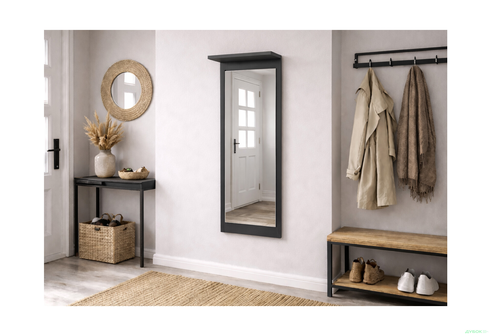 Изображение 2 - Зеркало Стефани 40х115 Антрацит Garant