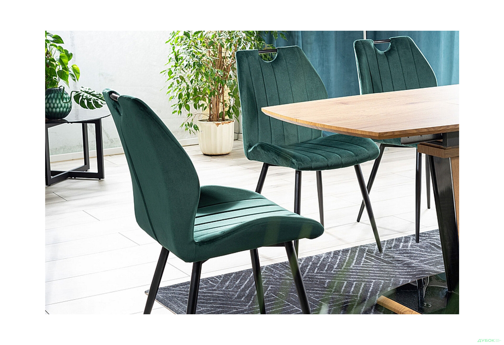 Изображение 6 - Стул Arco Velvet / Арко Вельвет матовый черный металл / Bluvel 78 зелёный Креденс Фениче