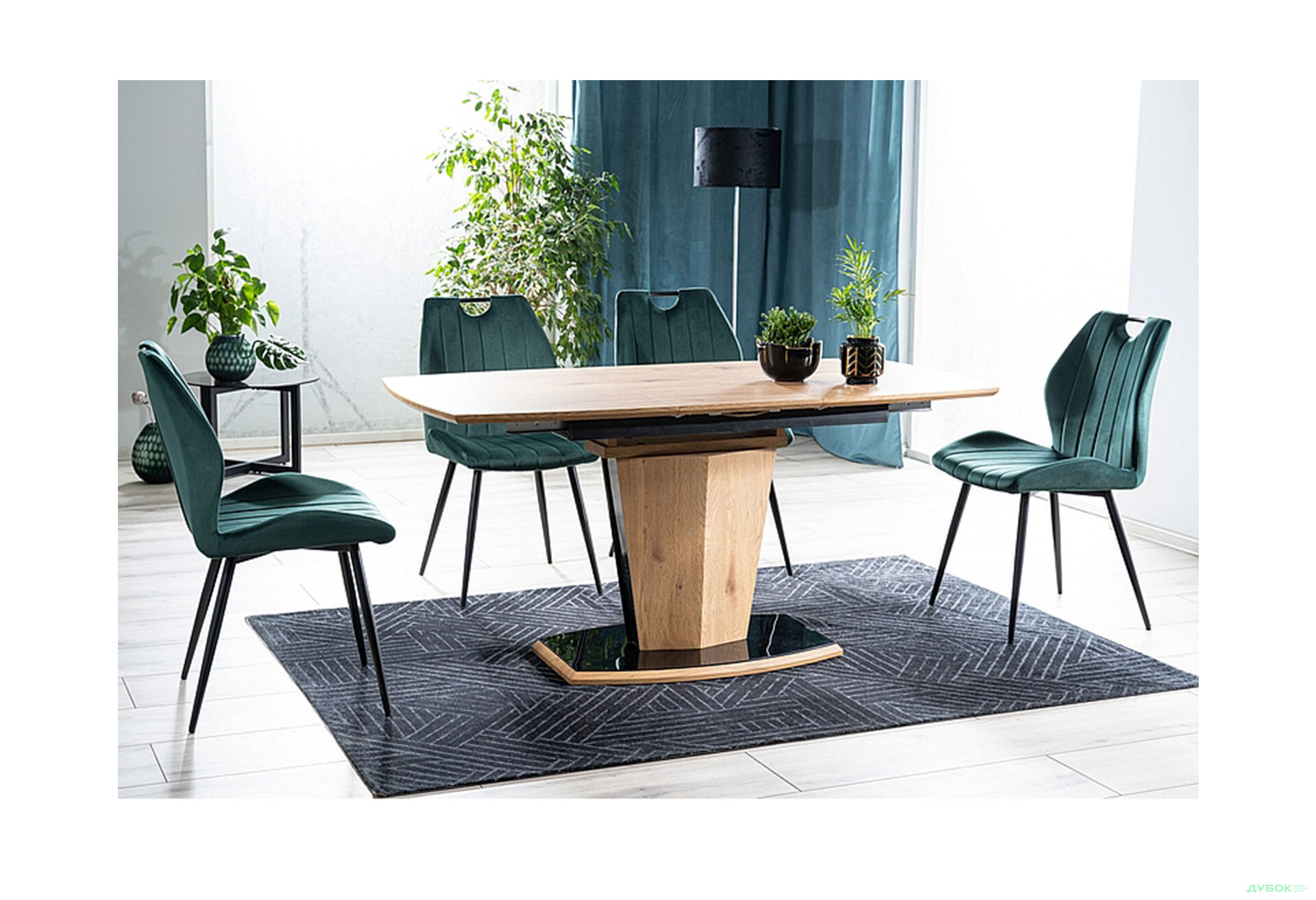 Изображение 5 - Стул Arco Velvet / Арко Вельвет матовый черный металл / Bluvel 78 зелёный Креденс Фениче