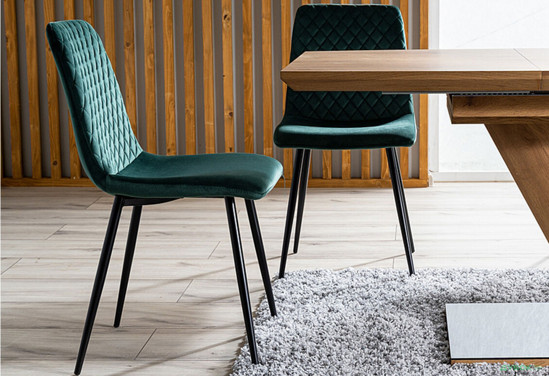 Изображение 5 - Стул Iris Velvet / Ирис Вельвет черный металл / Bluvel 78 зеленый Креденс Фениче