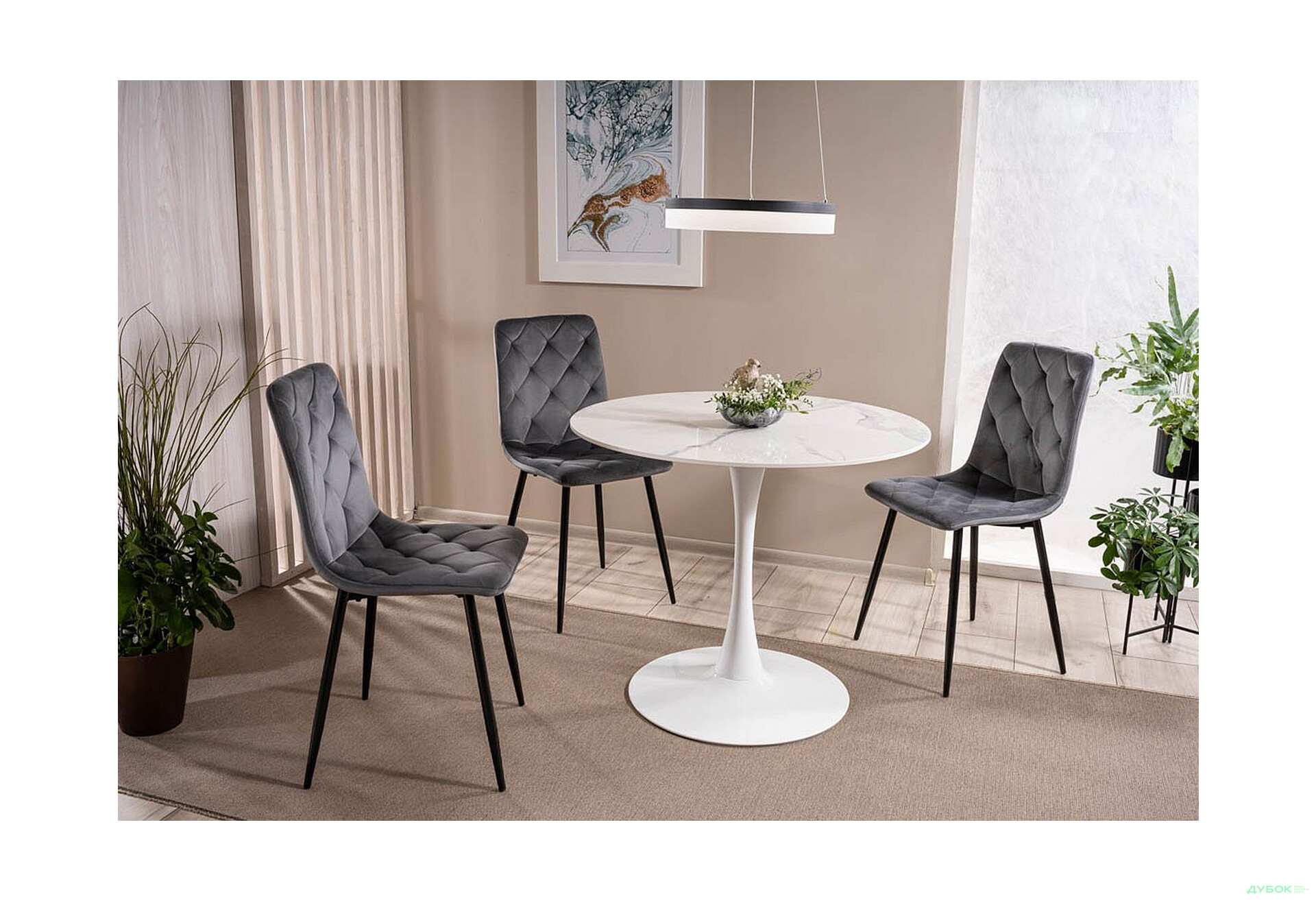 Изображение 2 - Стул Jerry Velvet / Джерри Вельвет черный металл / Bluvel 14 серый Креденс Фениче