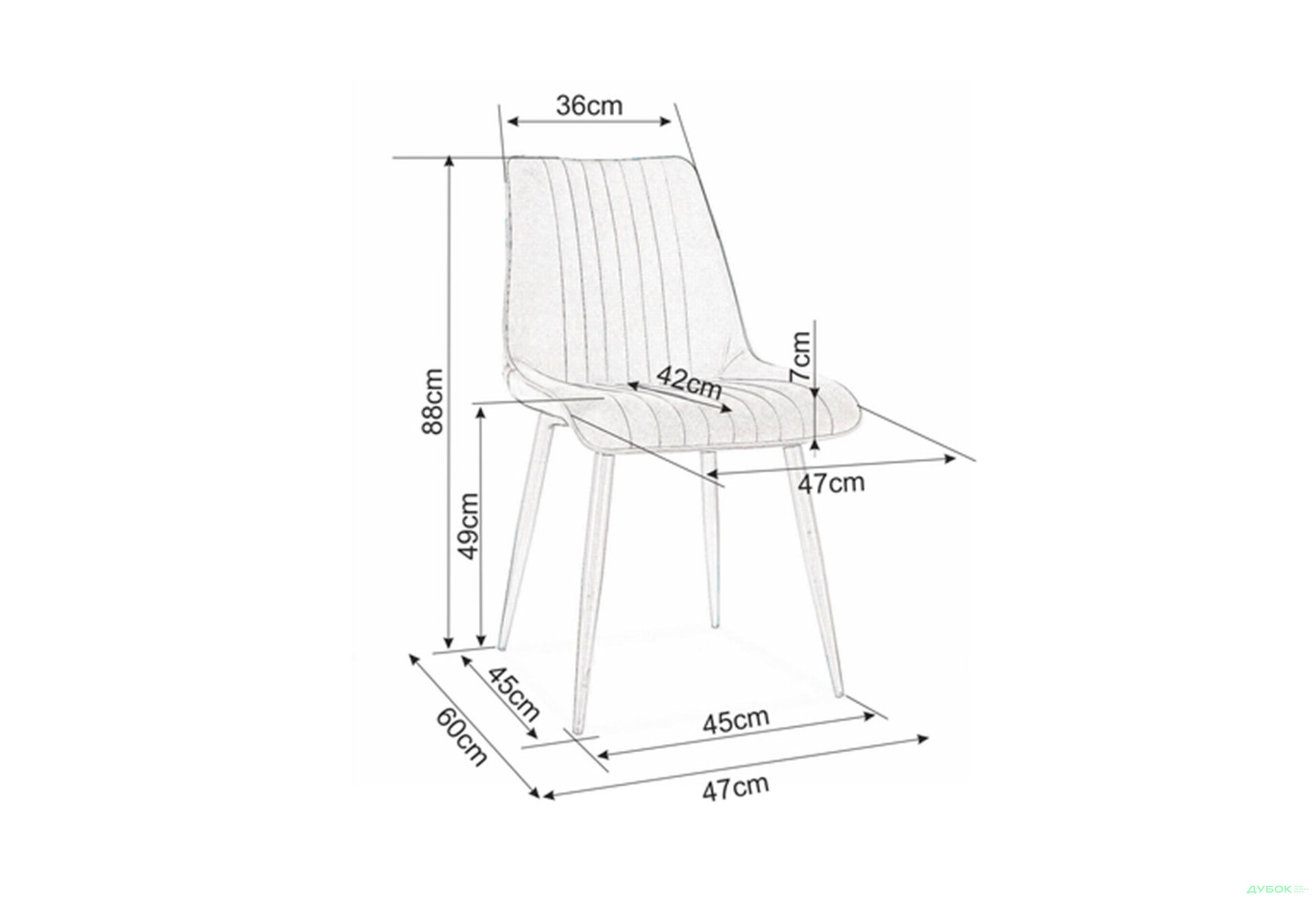 Изображение 6 - Стул Kim Velvet / Ким Вельвет черный металл / Bluvel 19 черный Креденс Фениче