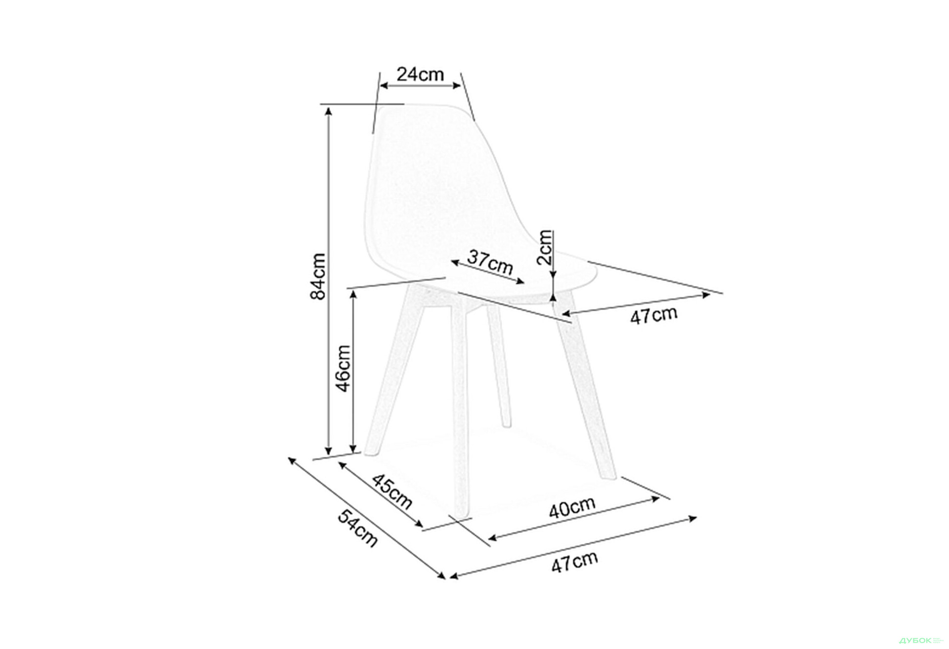 Изображение 6 - Стул Moris PP / Морис ПП белый / бук Креденс Фениче