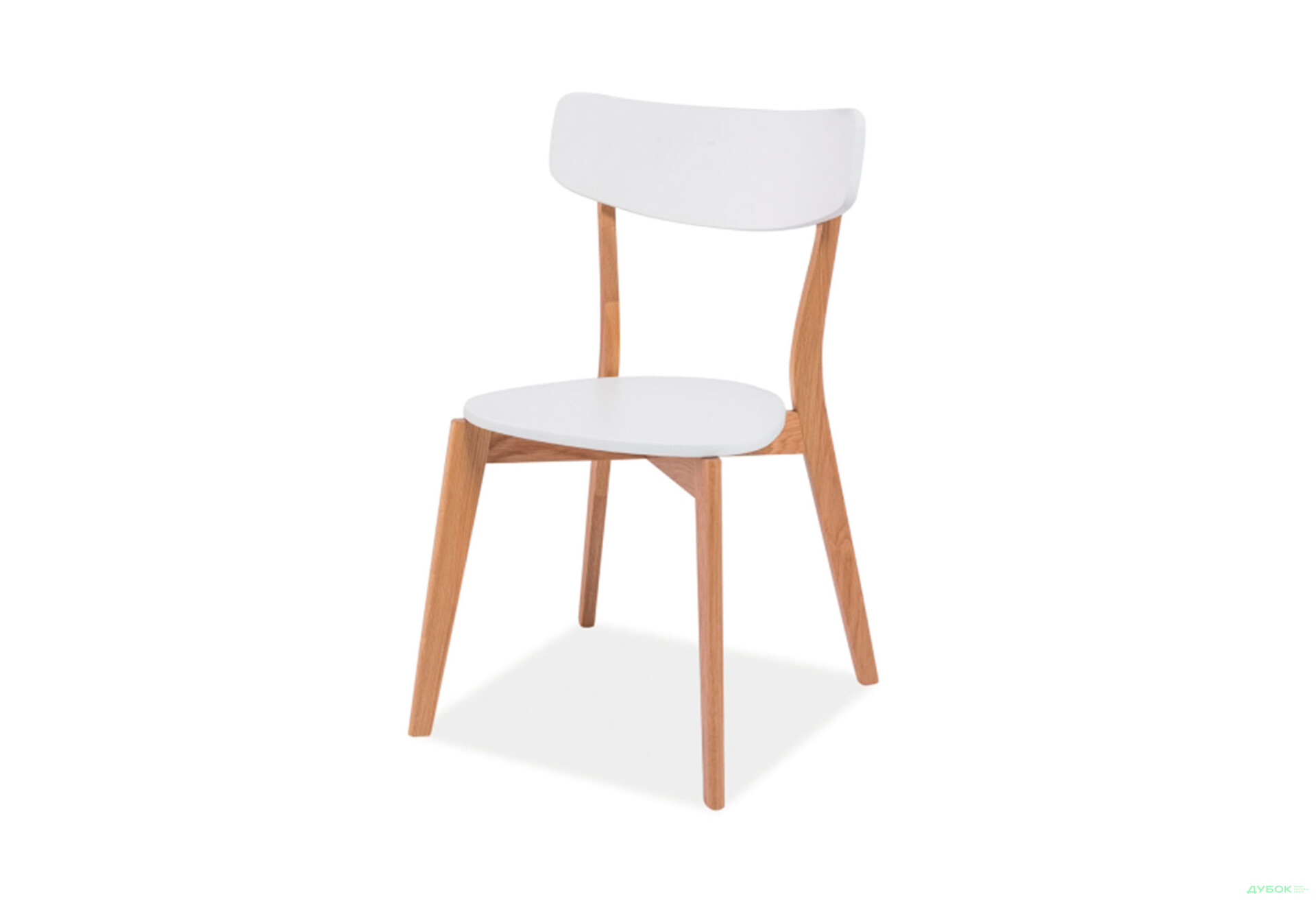 Зображення 1 - Стілець Mosso / Моссо дерево дуб / МДФ біла Kredens furniture