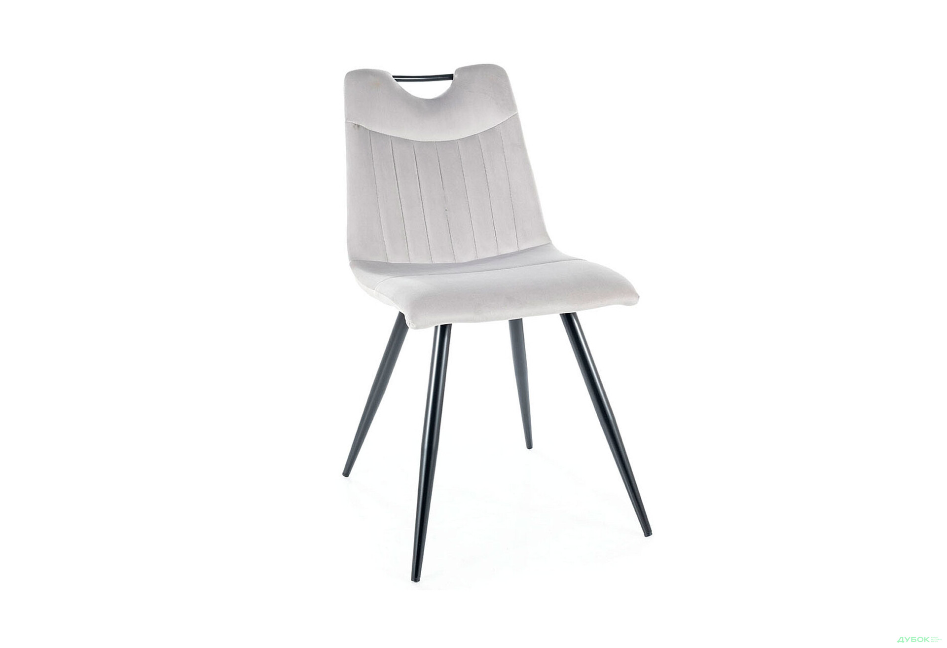 Изображение 4 - Стул Orfe Velvet / Офре Вельвет черный матовый металл / Bluvel 03 светло-серый Креденс Фениче