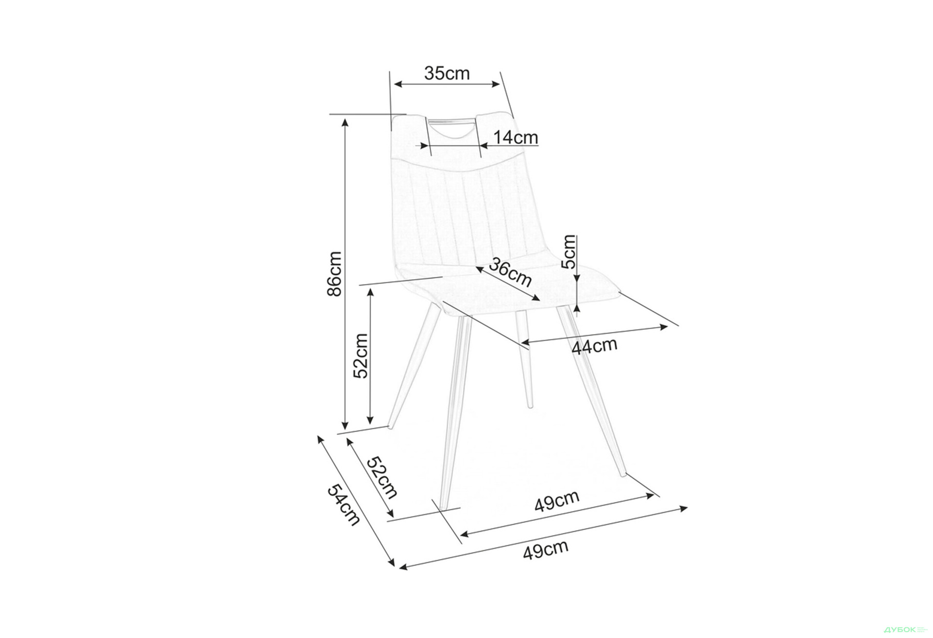 Изображение 5 - Стул Orfe Velvet / Офре Вельвет черный матовый металл / Bluvel 03 светло-серый Креденс Фениче
