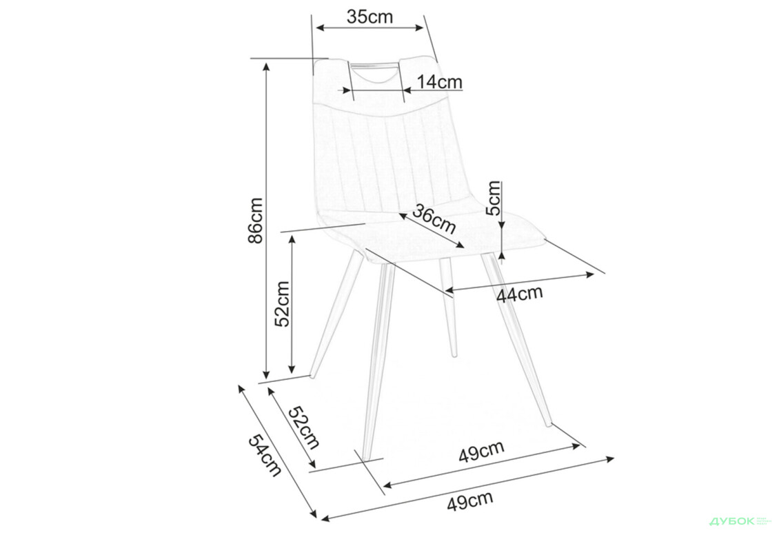 Изображение 5 - Стул Orfe Velvet / Офре Вельвет черный матовый металл / Bluvel 03 светло-серый Креденс Фениче