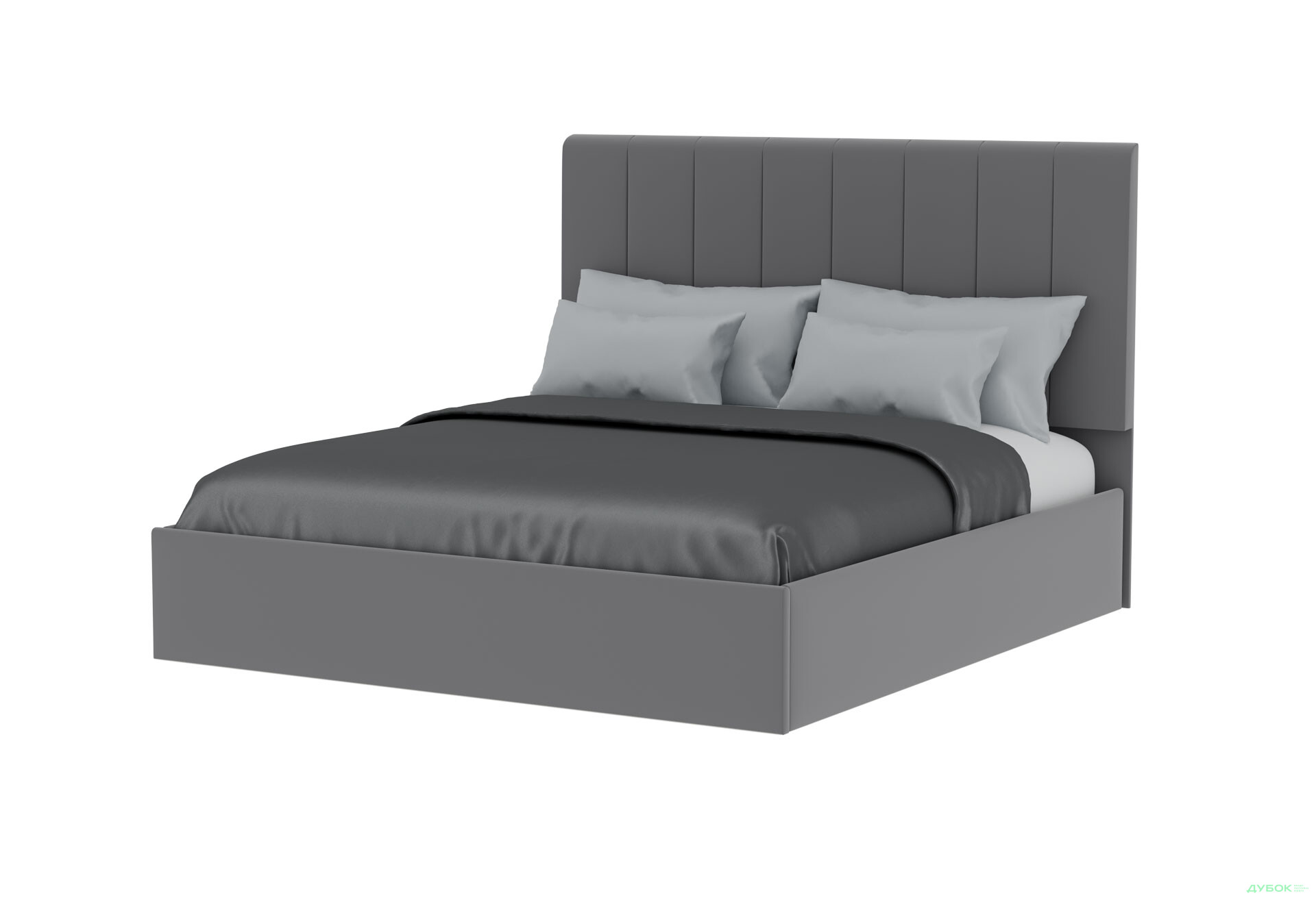 Изображение 1 - Кровать-подиум МироМарк Диана 160x200 подъёмная, светло-серый велюр