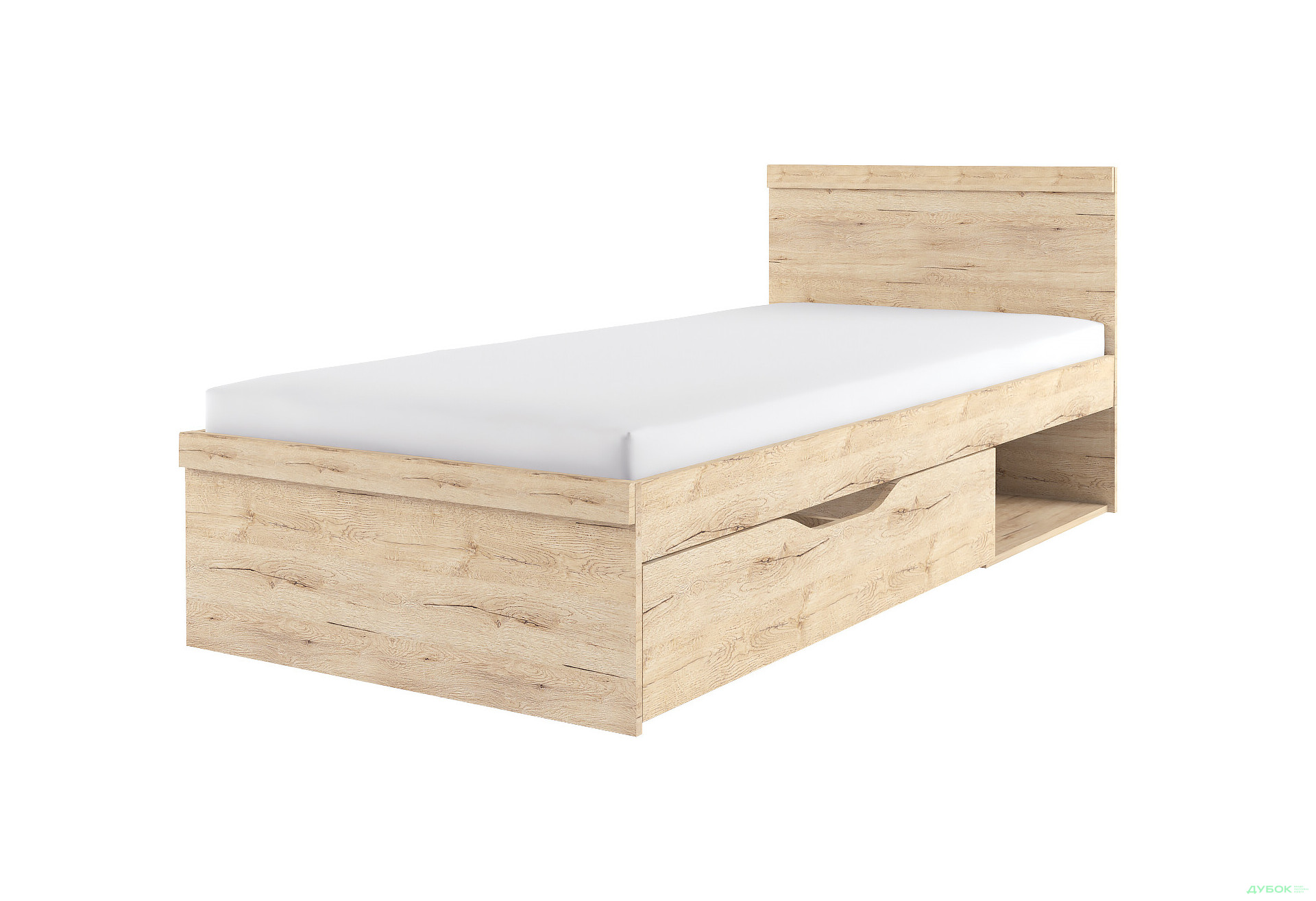 Зображення 1 - Ліжко Oskar / Оскар 90x200 см із вкладом дуб сан ремо Kredens furniture