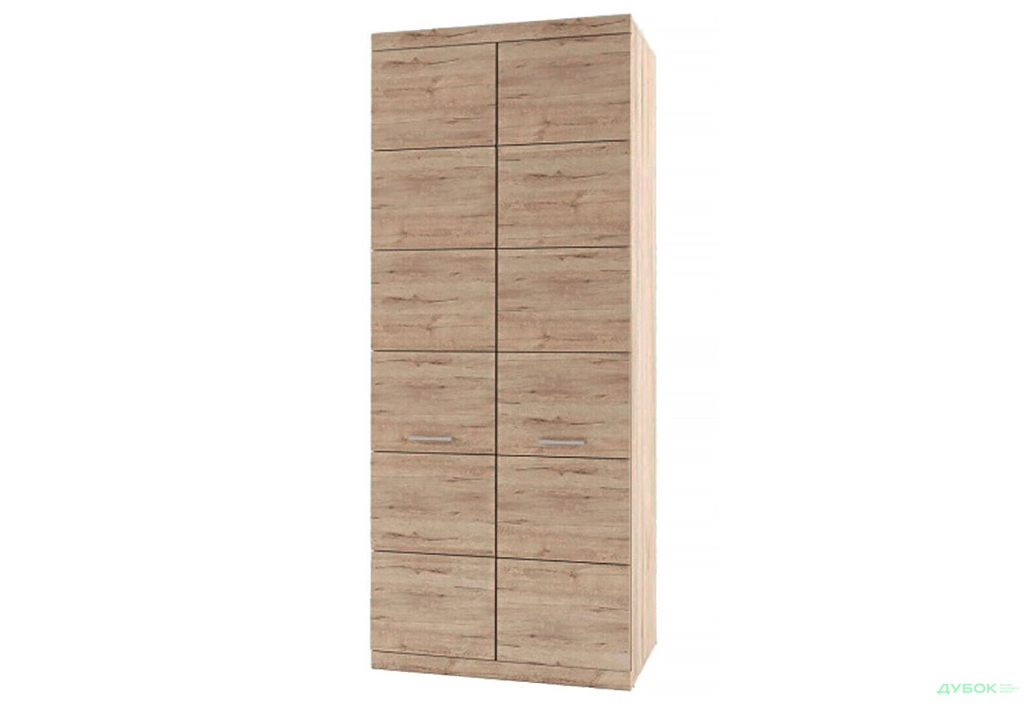 Шафа Oskar / Оскар 90 см 2-дверна дуб сан ремо Kredens furniture