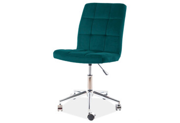 Крісло Q-020 поворотне, оксамит зелений Bluvel 78 Kredens furniture