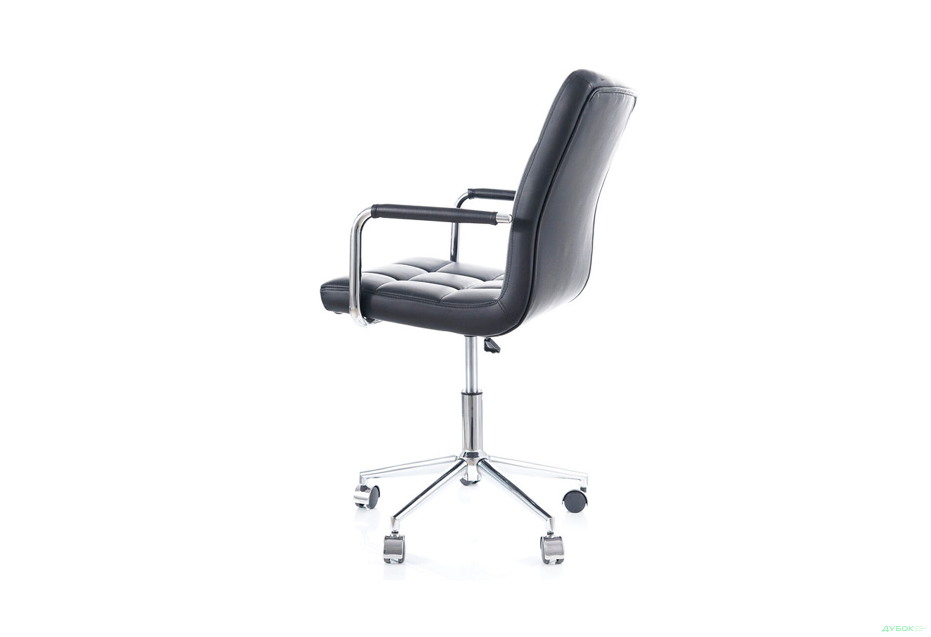 Зображення 9 - Крісло Q-022 поворотне, екошкіра чорна Kredens furniture