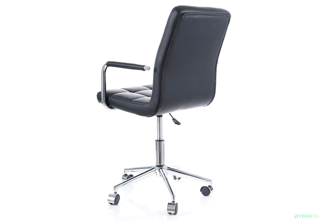 Зображення 3 - Крісло Q-022 поворотне, екошкіра чорна Kredens furniture