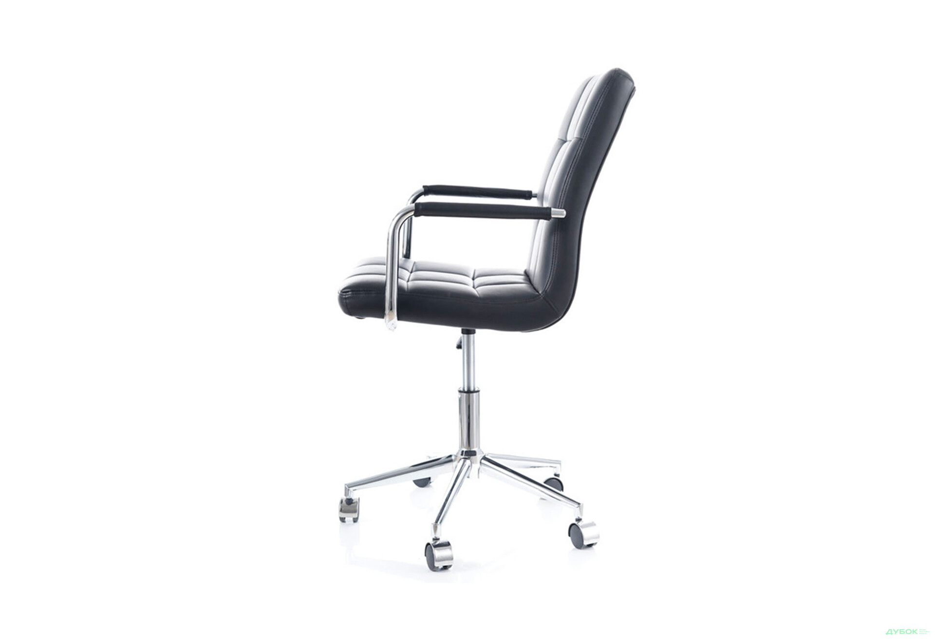 Зображення 8 - Крісло Q-022 поворотне, екошкіра чорна Kredens furniture