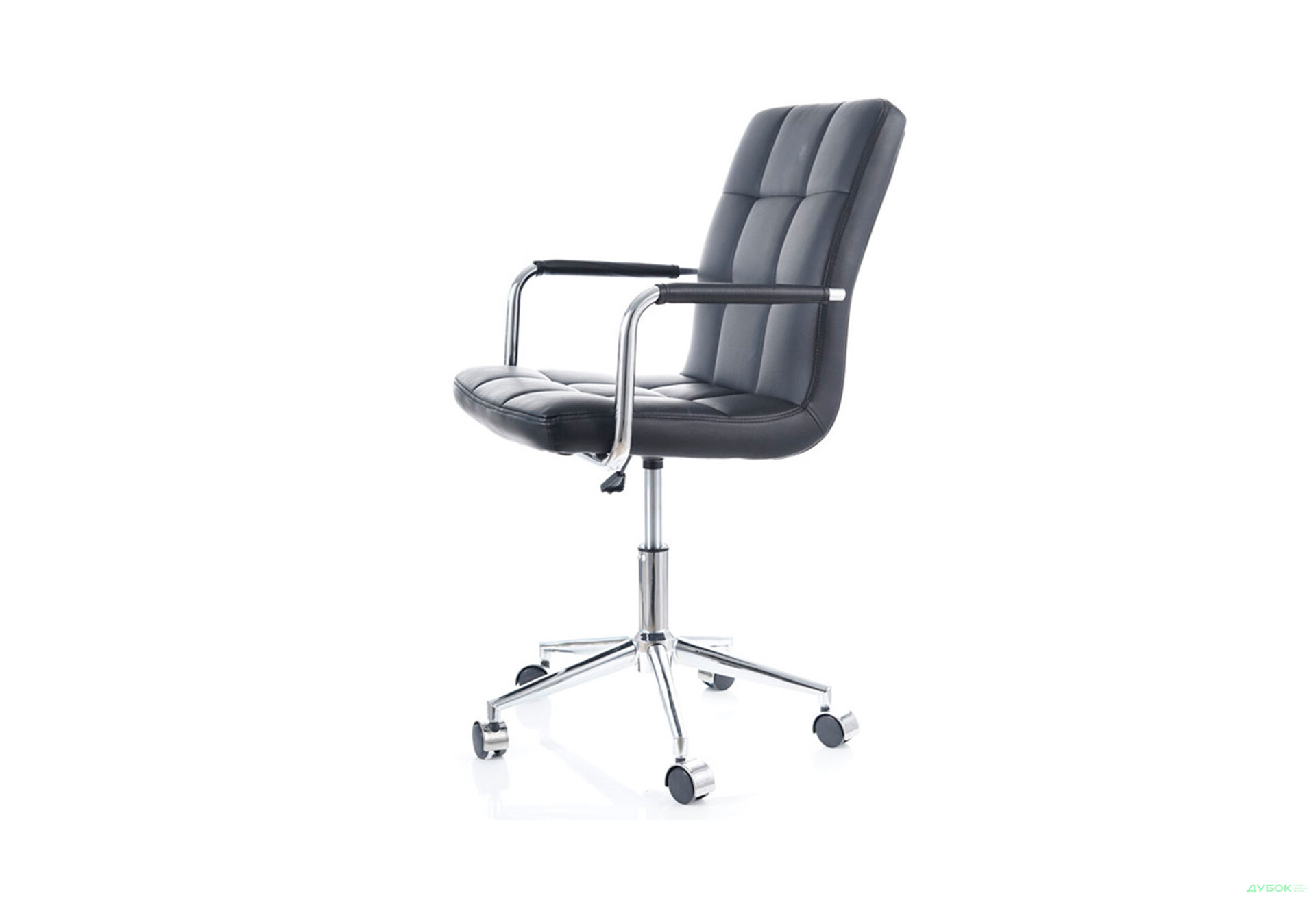 Зображення 7 - Крісло Q-022 поворотне, екошкіра чорна Kredens furniture