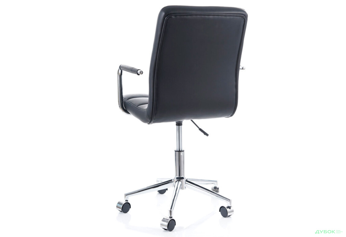 Зображення 10 - Крісло Q-022 поворотне, екошкіра чорна Kredens furniture