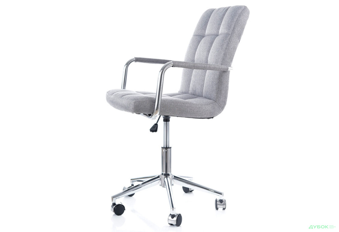 Зображення 8 - Крісло Q-022 поворотне, тканина сіра Kredens furniture