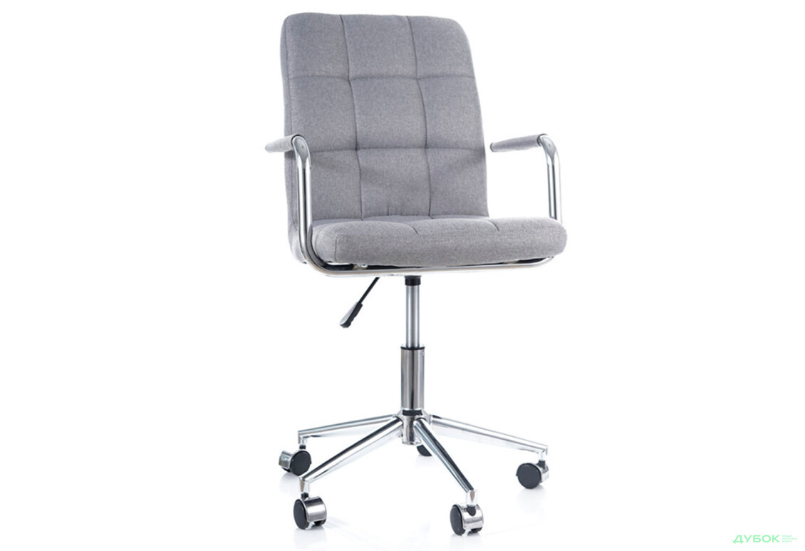 Зображення 4 - Крісло Q-022 поворотне, тканина сіра Kredens furniture