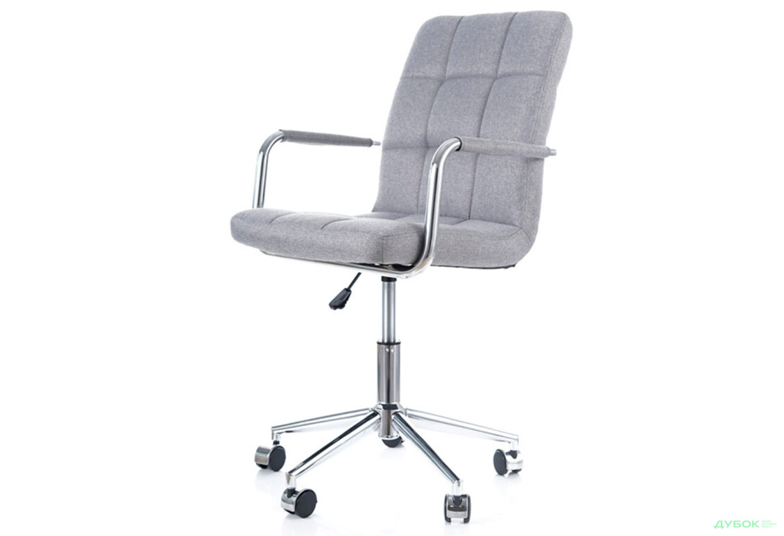 Зображення 7 - Крісло Q-022 поворотне, тканина сіра Kredens furniture