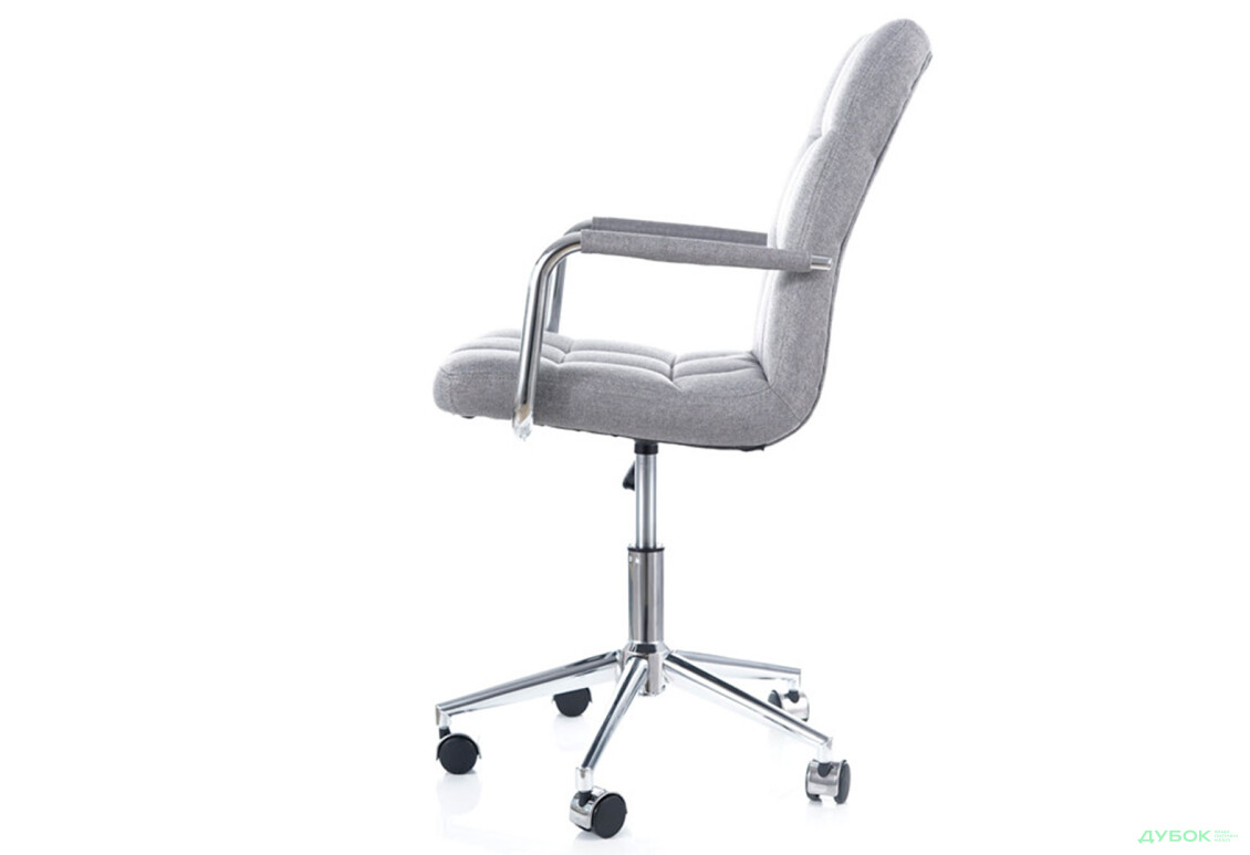 Зображення 9 - Крісло Q-022 поворотне, тканина сіра Kredens furniture