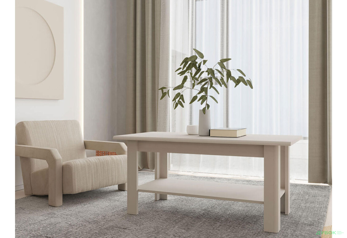 Зображення 2 - Стіл журнальний Гербор Лондон LAW/115 N 115 см, кашемір