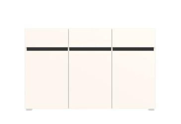 Комод Gerbor холдинг Лондон KOM3D3S с 3 ящиками и дверцами 150 см, кашемир / антрацит