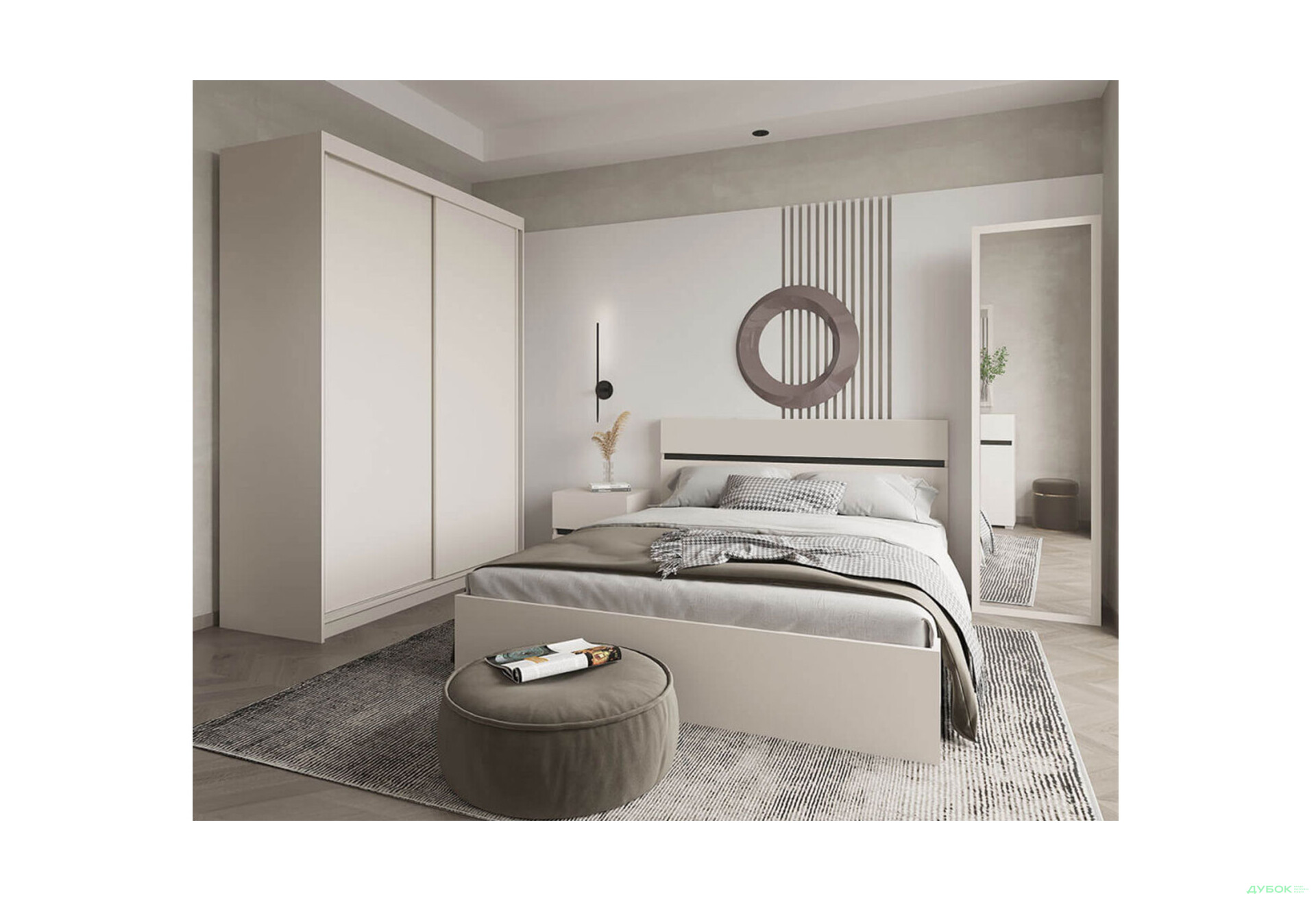 Зображення 2 - Ліжко Гербор Лондон LOZ160 (каркас) 160х200 см, кашемір / антрацит