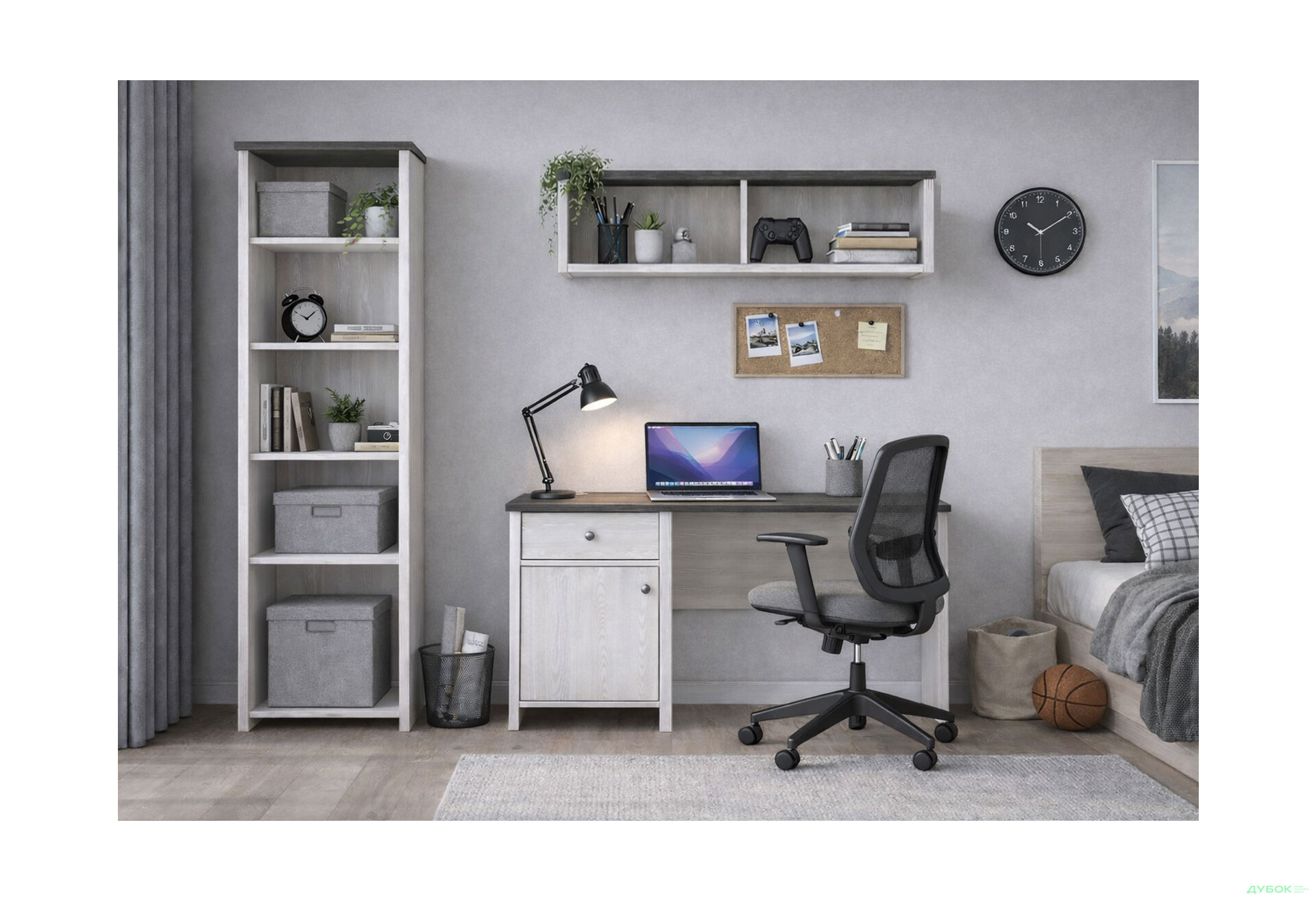 Изображение 1 - Детская Порто / Porto (Парис) ВМК 178,5 см, джанни / сосна ларико