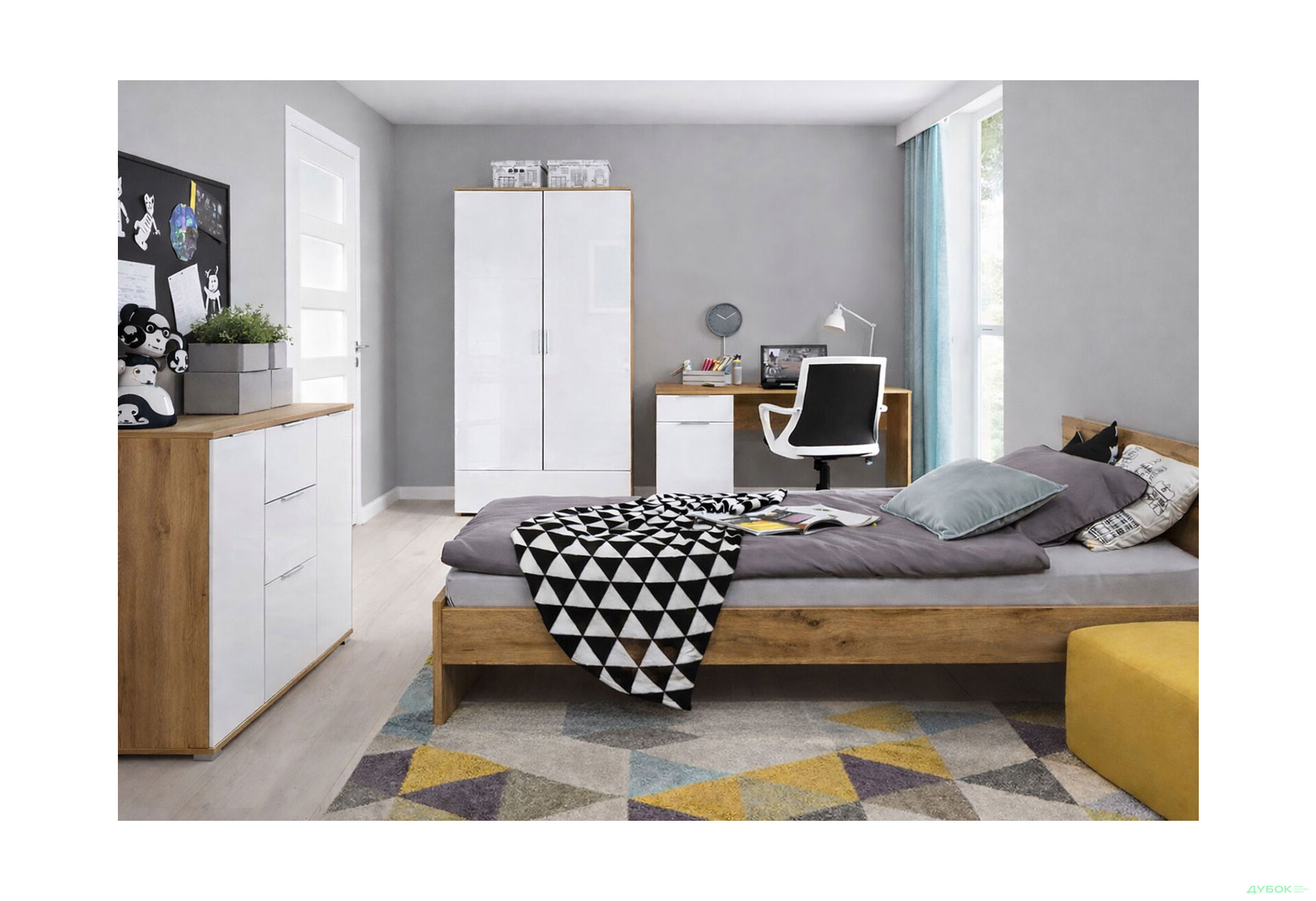 Изображение 1 - Детская Злата ВМК 2D с кроватью 90х200