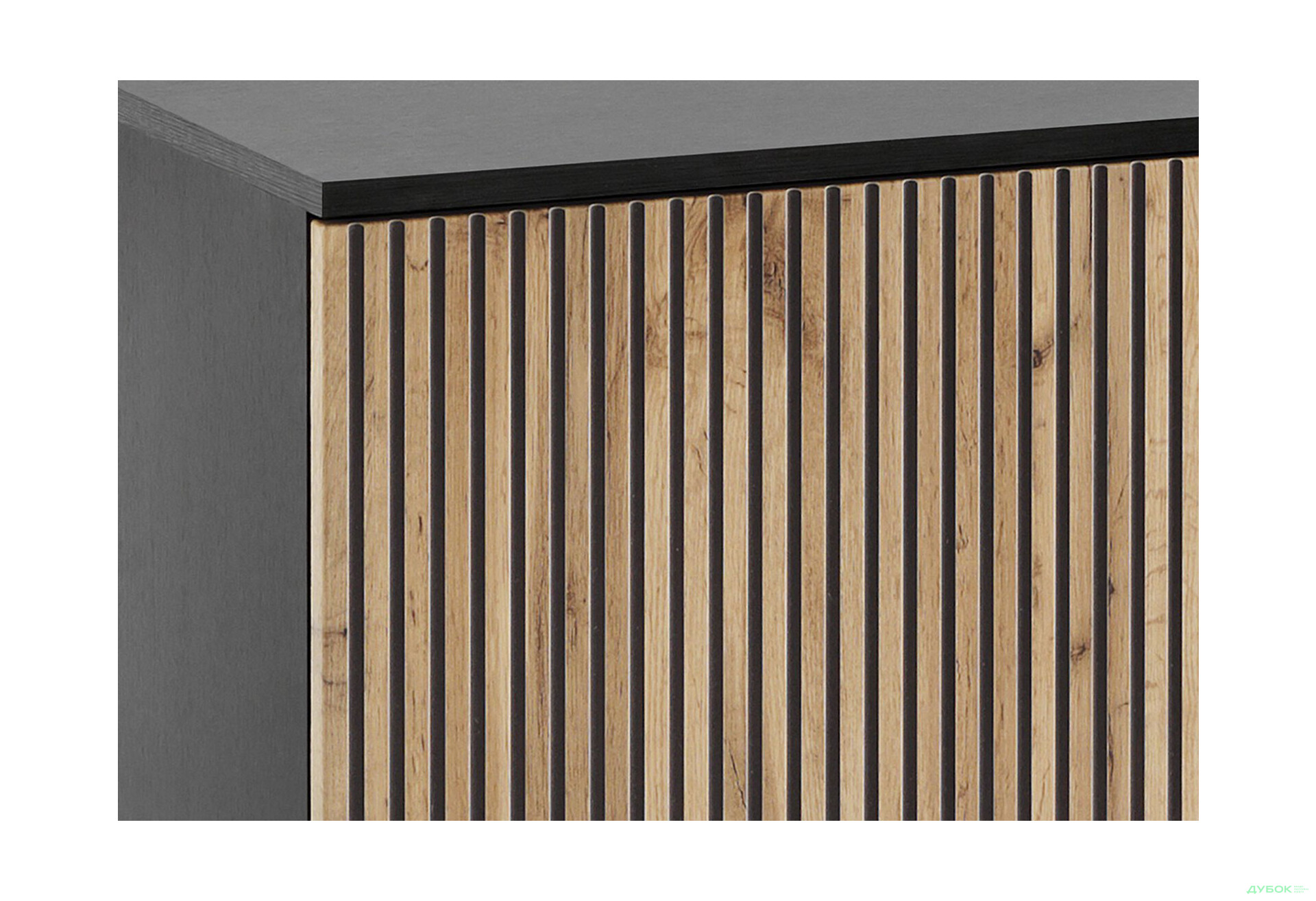 Изображение 6 - Тумба под ТВ с подсветкой Perfect Home Сенто / Sento RTV154 и витриной 153 см, черный / дуб вотан