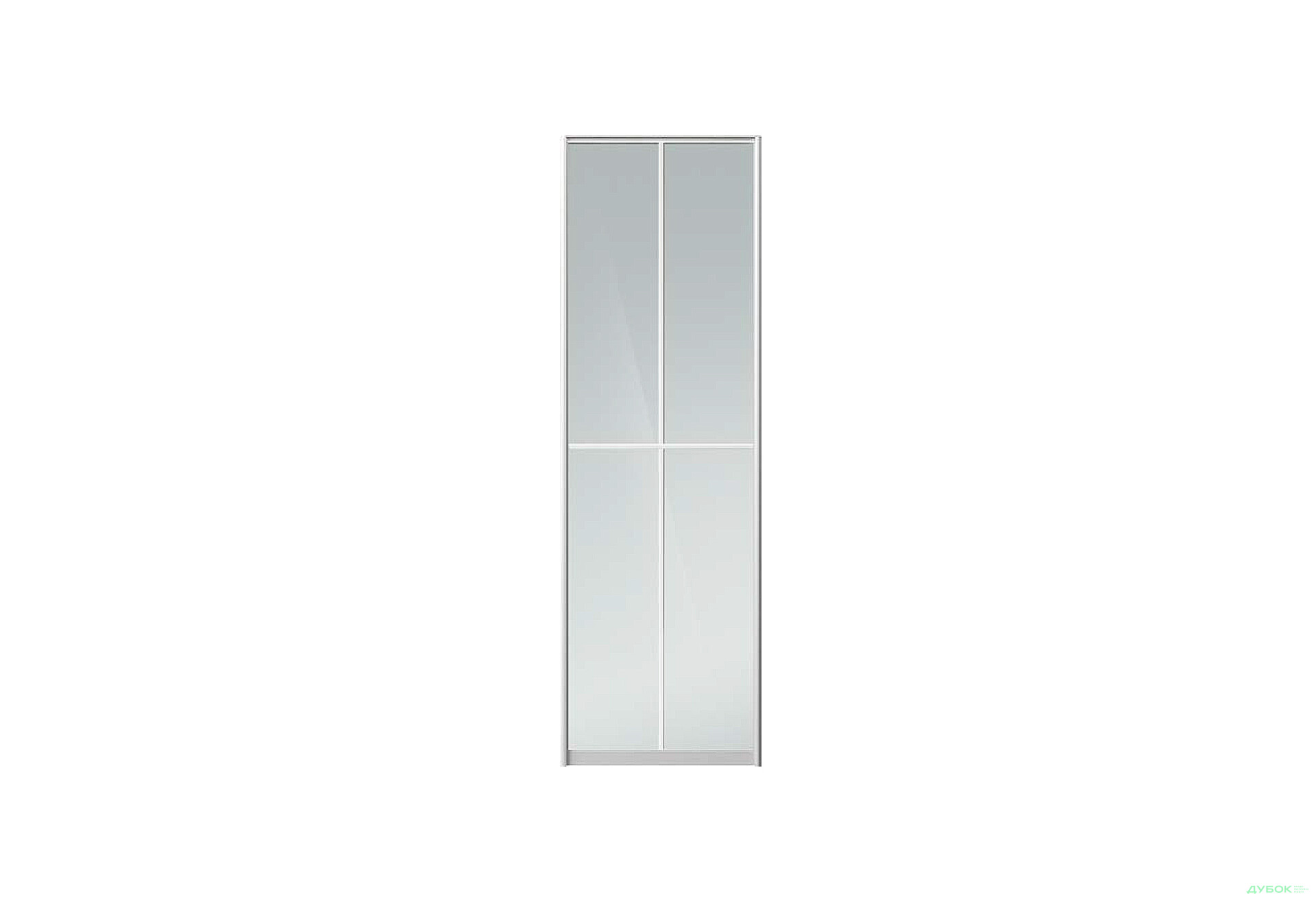 Зображення 1 - Фасад Комб 37_37/1 Дзеркало Срібло 546х2400 Шафа-купе 2Д 1100х2400 Київський стандарт