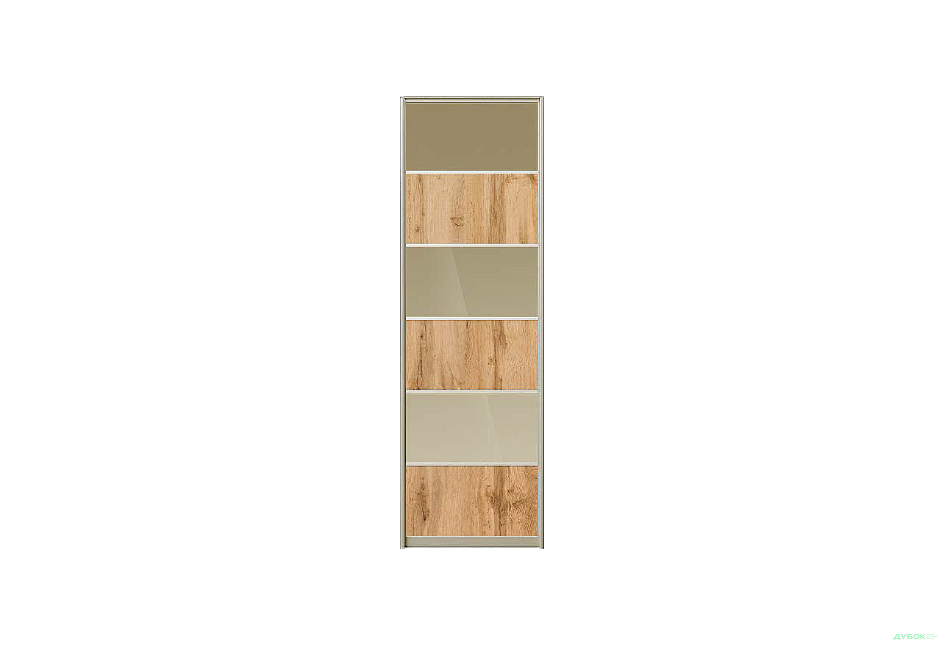 Зображення 2 - Фасад Комб 4_4/3 ДСП + Дзеркало Бронза 696х2400 Шафа-купе 2Д 1400х2400 Київський стандарт
