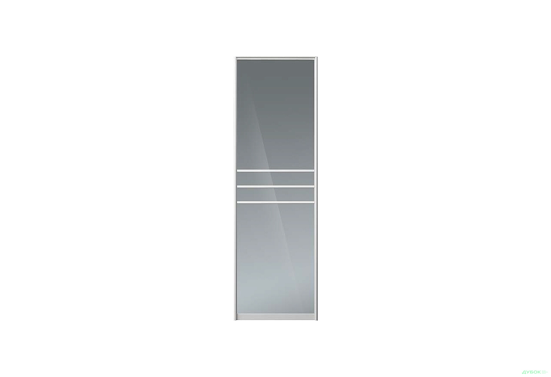 Зображення 1 - Фасад Комб 39_39/3 Дзеркало Графіт 696х2400 Шафа-купе 2Д 1400х2400 Київський стандарт