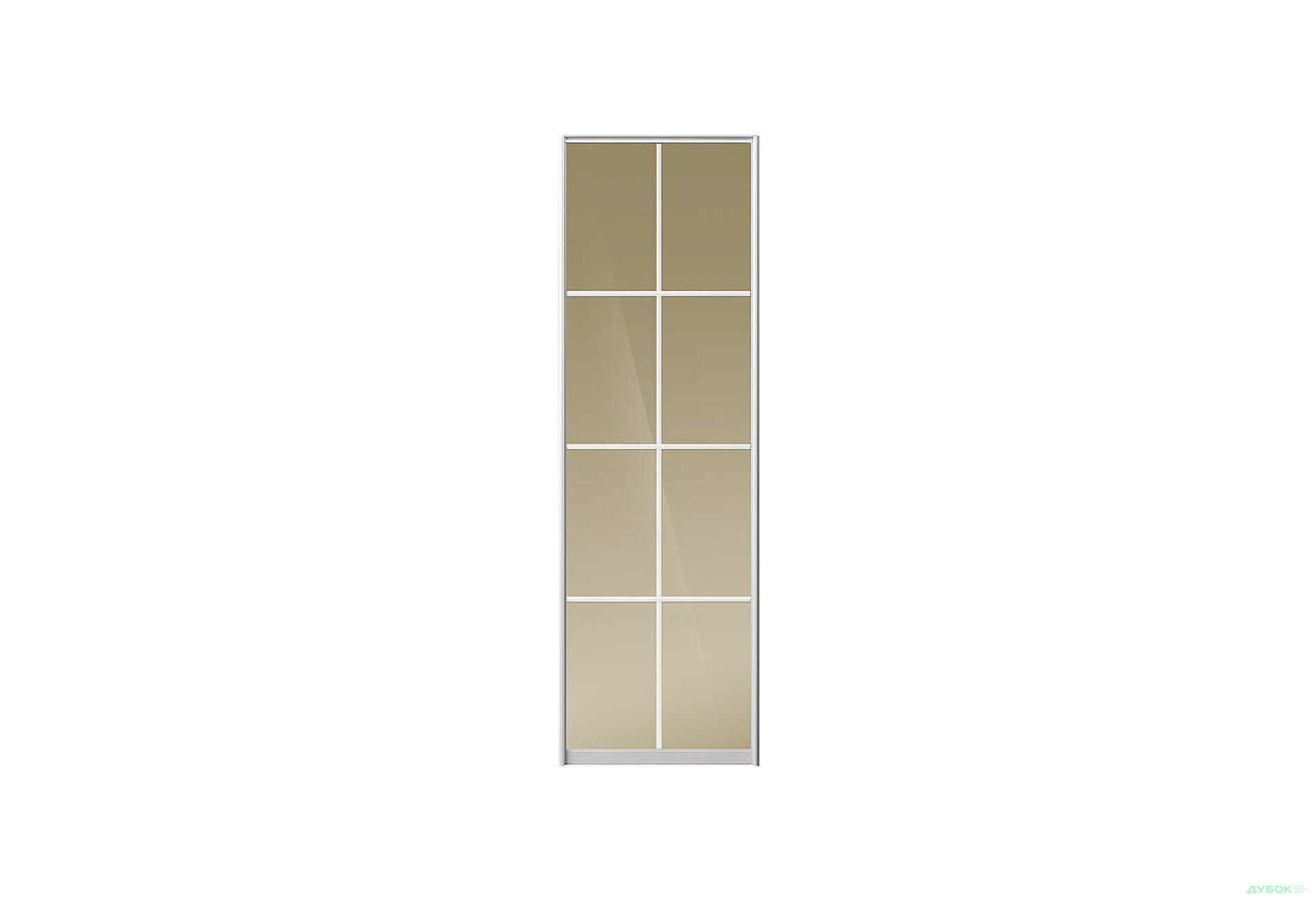 Изображение 1 - Фасад Комб 36_36/2 Зеркало Бронза 8К 705х2400 Киевский стандарт