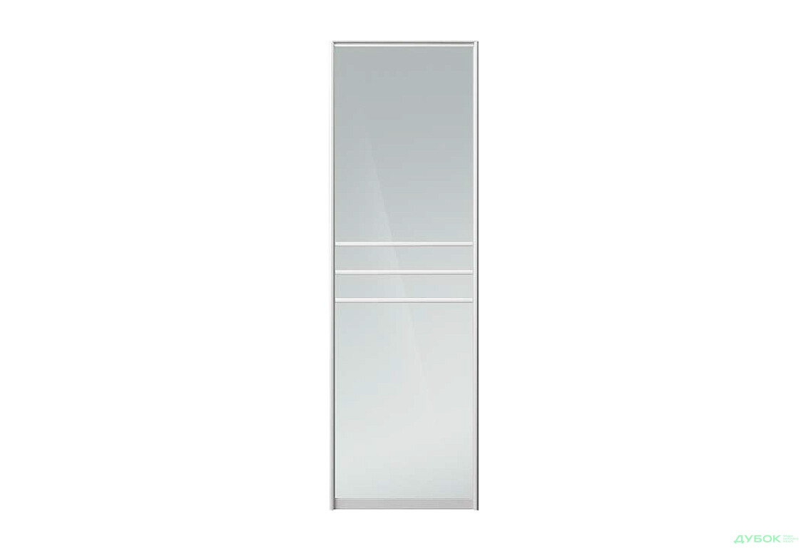 Фасад Комб 39_39/1 Зеркало Серебро 739х2400 Киевский стандарт