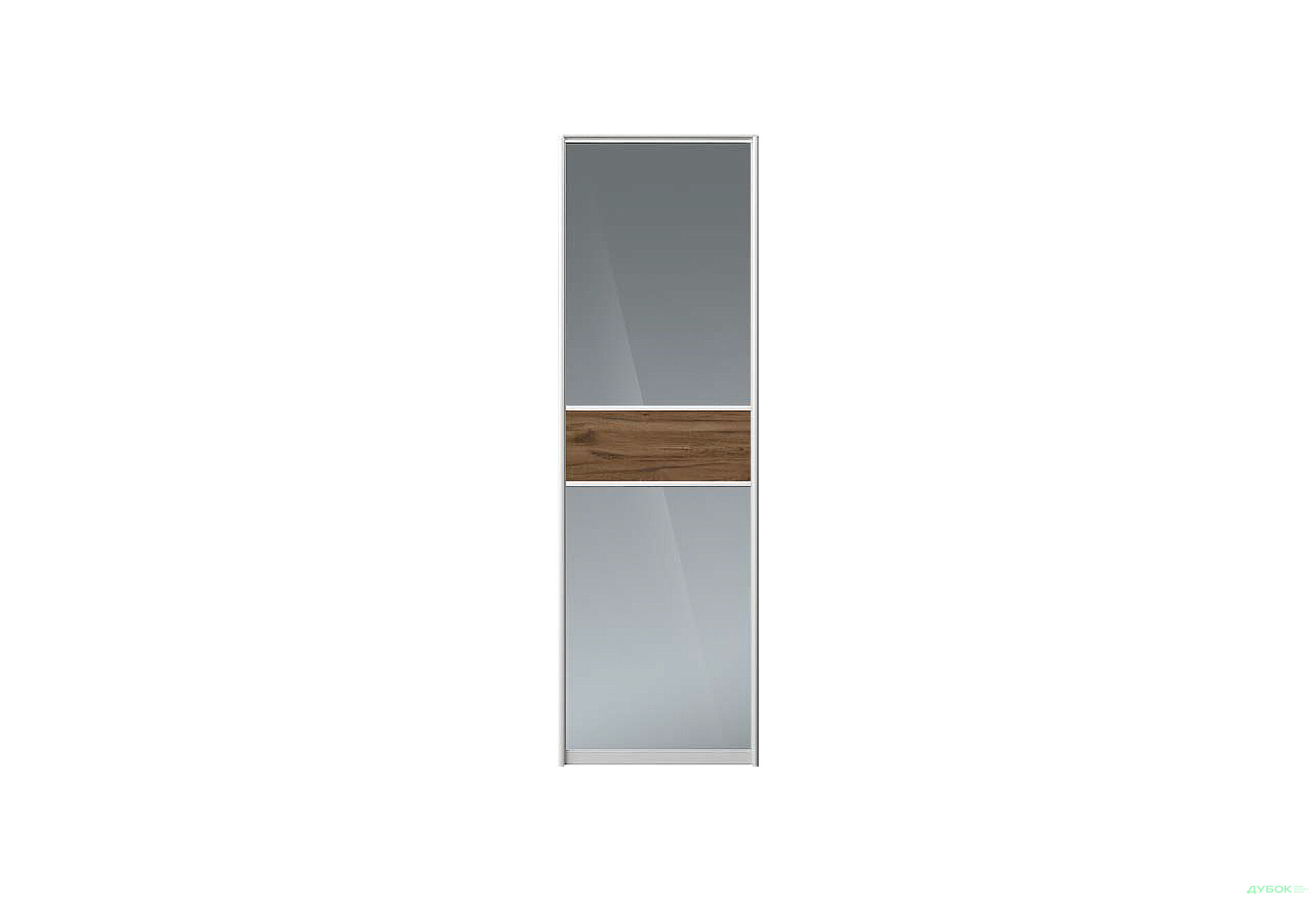 Изображение 1 - Фасад Комб 40_40/3 ДСП + Зеркало Графит 772х2400 Киевский стандарт