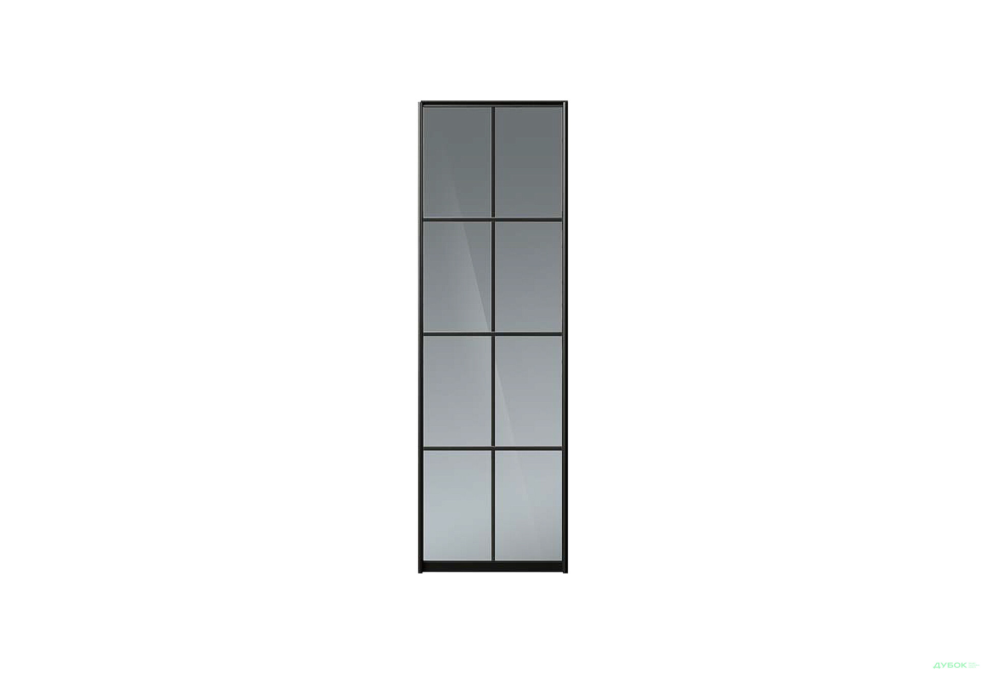 Изображение 2 - Фасад Комб 36_36/3 Зеркало Графит 8К 680х2400 Киевский стандарт