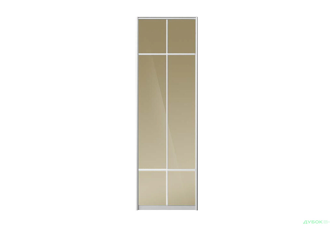 Фасад Комб 41_41/2 Зеркало Бронза 755х2400 Киевский стандарт