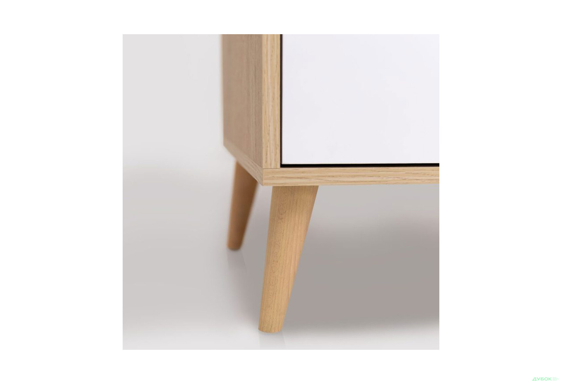 Изображение 6 - Комод МироМарк Оливия 1 дверка и 3 ящика 135 см, глянец белый / дуб кремона