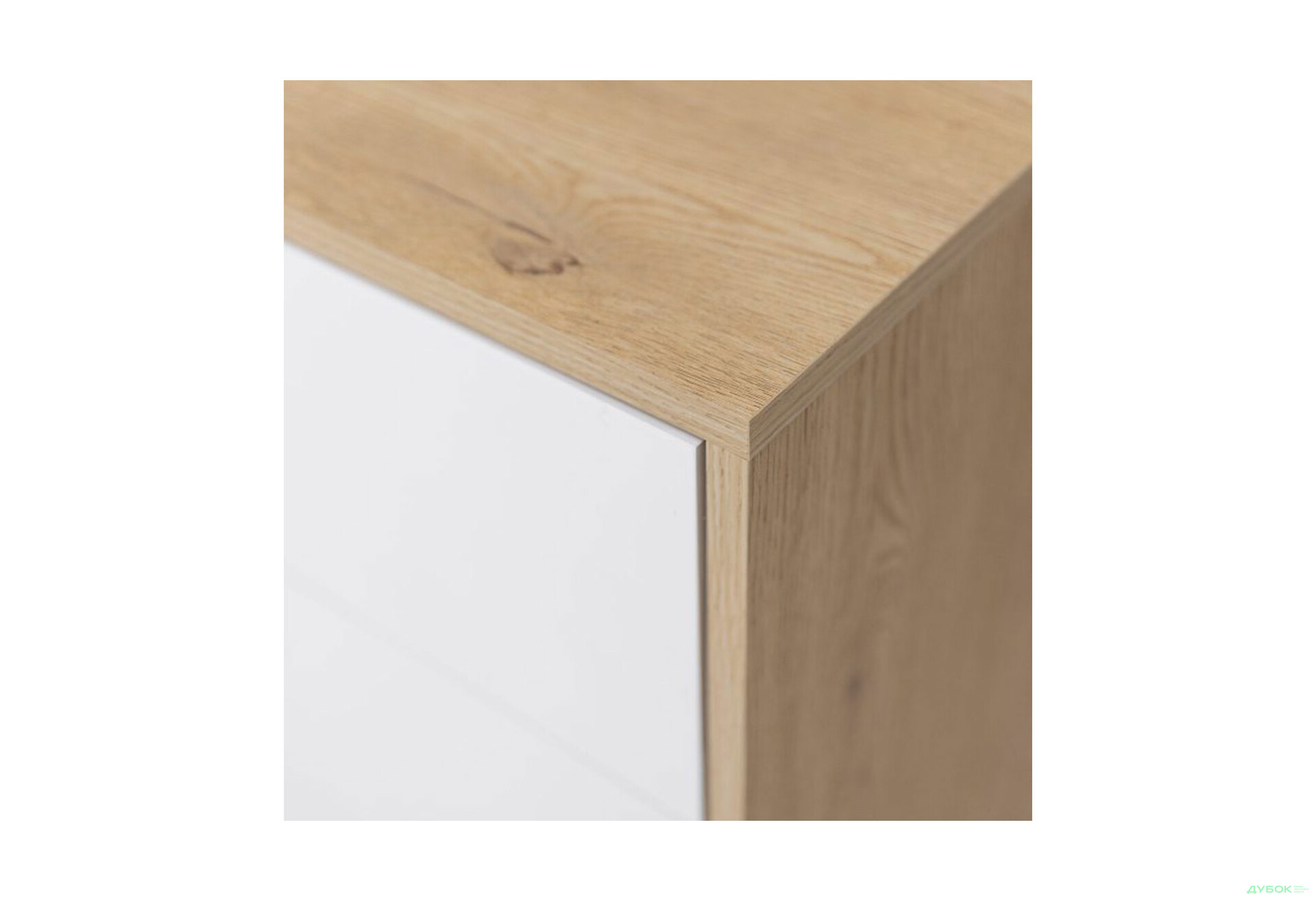 Изображение 7 - Комод МироМарк Оливия 1 дверка и 3 ящика 135 см, глянец белый / дуб кремона