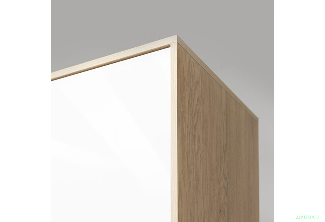 Зображення 6 - Шафа MiroMark Олівія 3-дверна із 3 шухлядами та дзеркалом 173,2 см, глянець білий / дуб кремона