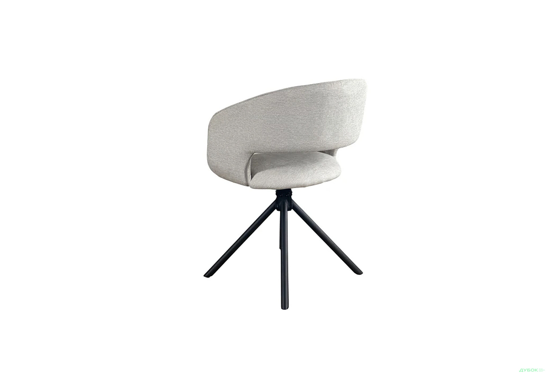 Изображение 4 - Стул Perfect Home Холли / Holly поворотный на 180 54х47x80 см, серый