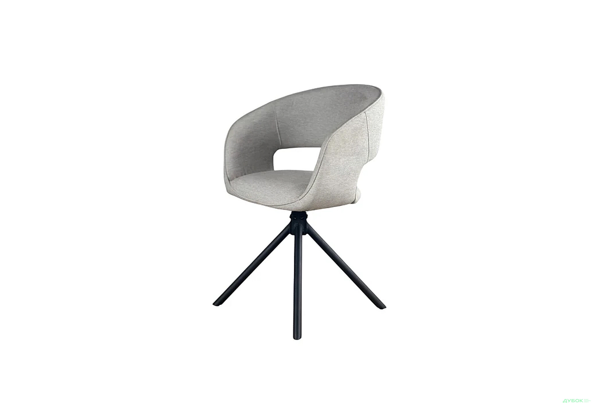 Изображение 1 - Стул Perfect Home Холли / Holly поворотный на 180 54х47x80 см, серый