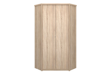 Шкаф угловой ВМВ Холдинг Нортон 2-дверный с 2 штангами и полками 110х110 см Дуб сонома