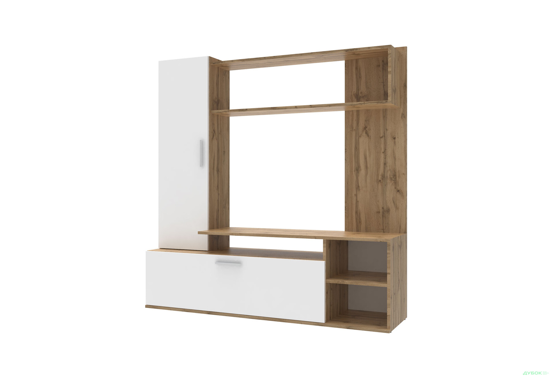 Зображення 3 - Стінка Doros Кона 151 см Дуб евок / Білий