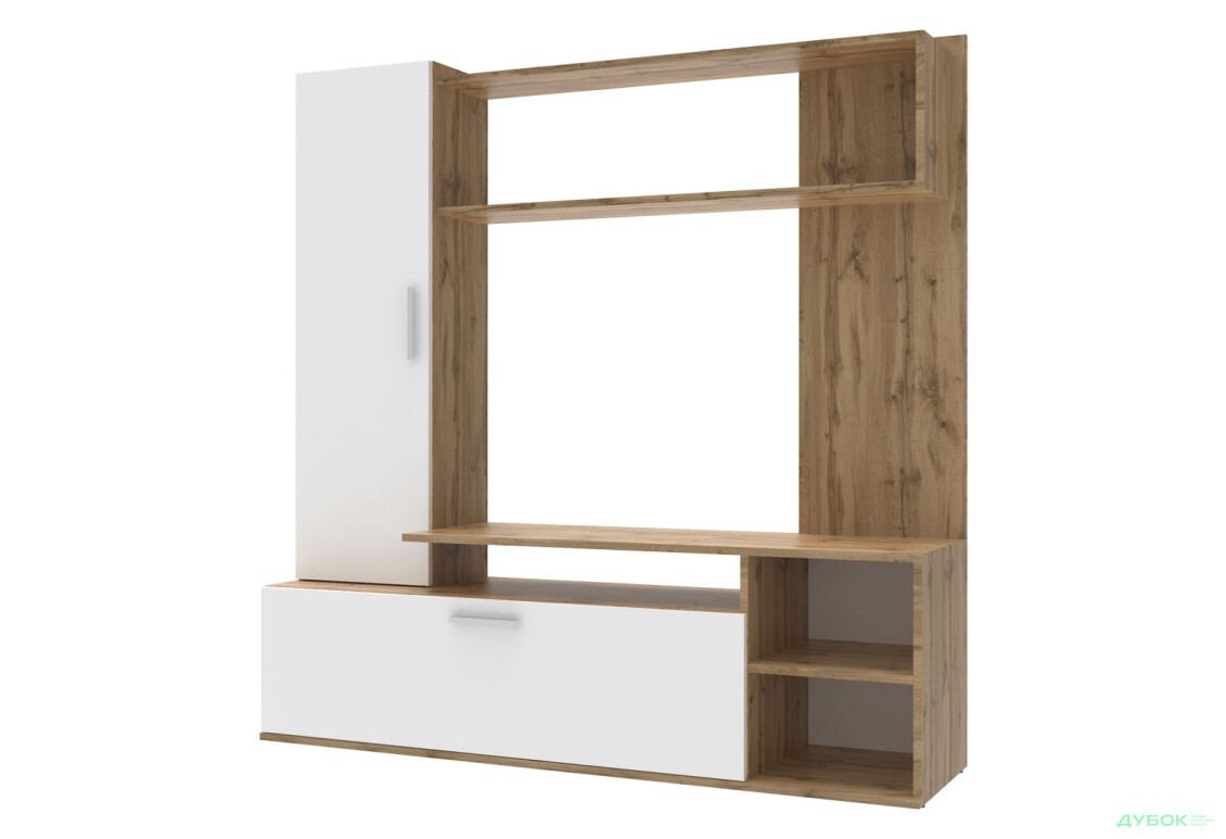 Зображення 3 - Стінка Doros Кона 151 см Дуб евок / Білий